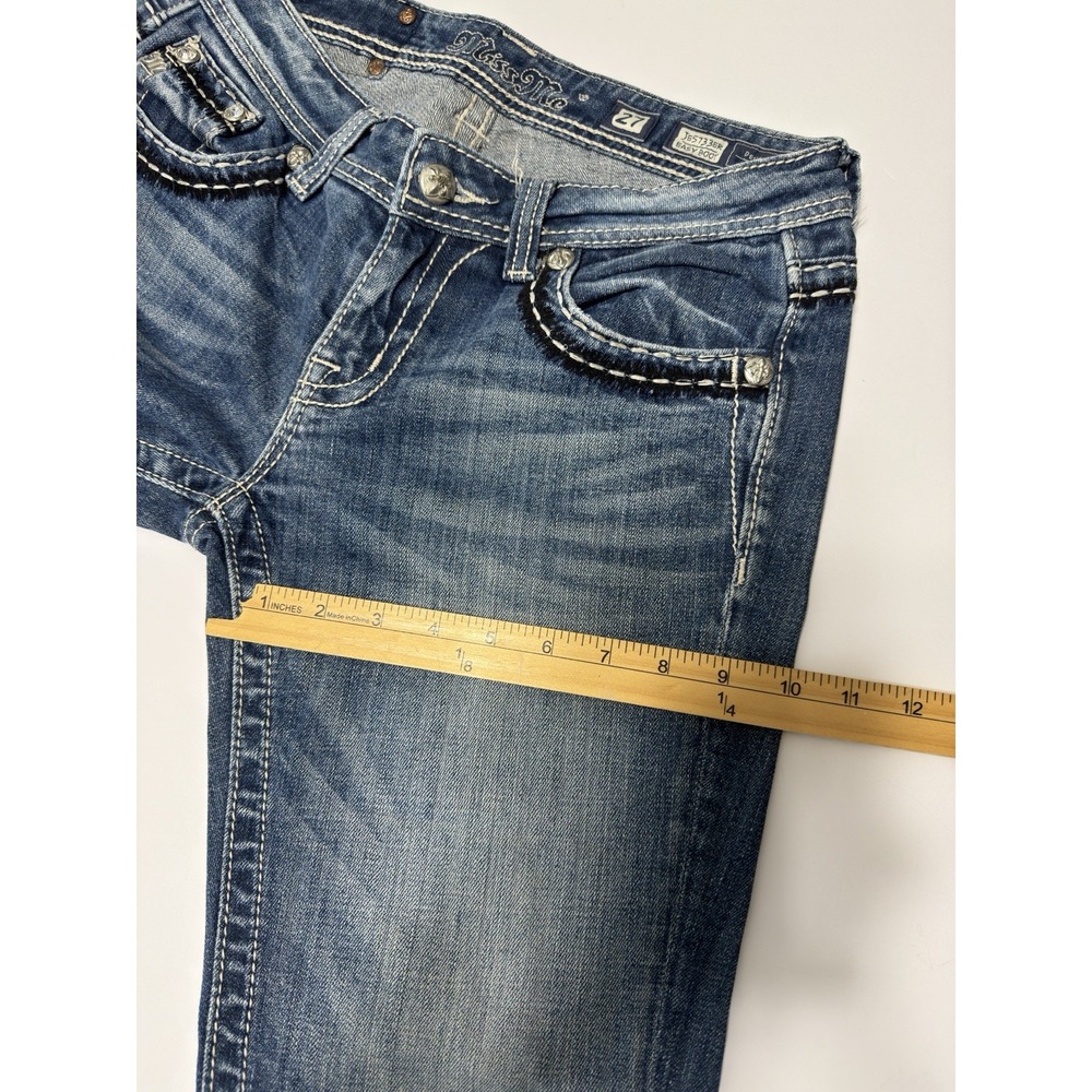 Miss Me Women's Easy Bootcut Jeans Embellished Size 30 Rhinestones Cowgirl Rodeo - Picture 8 of 12